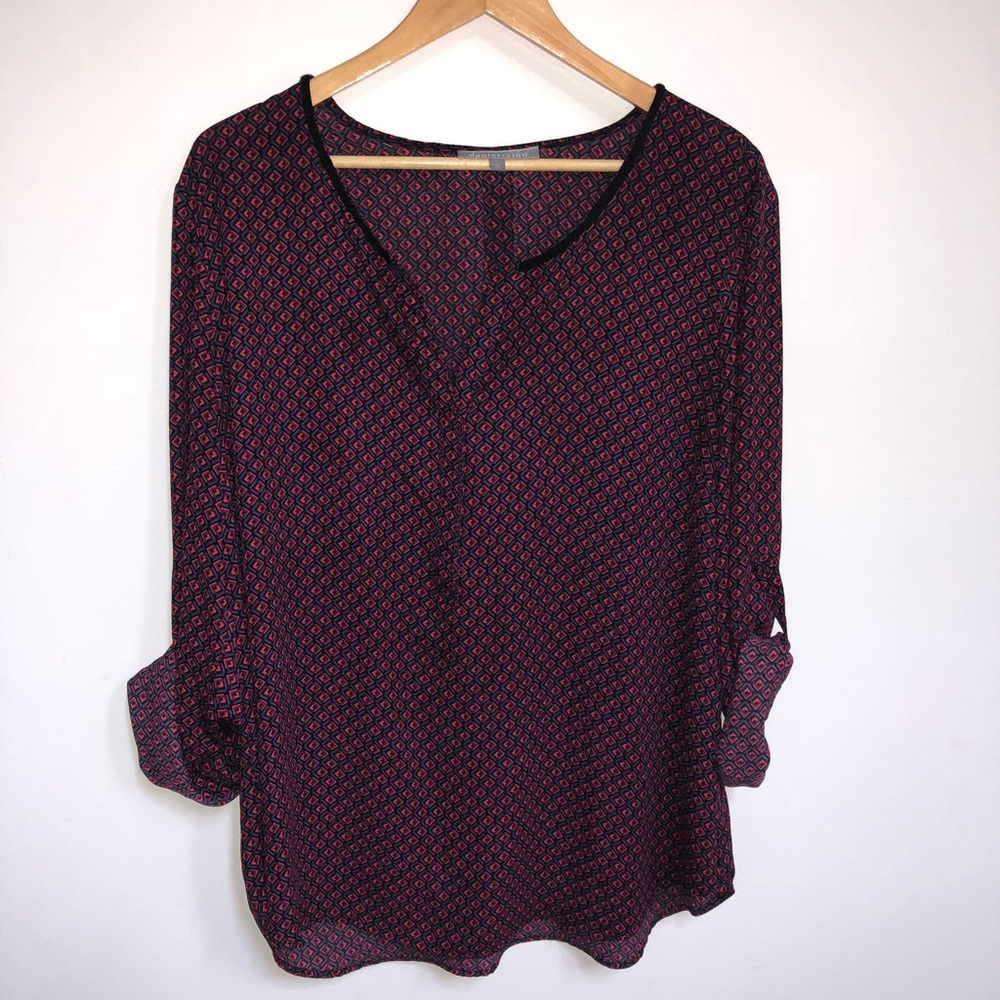 DANIEL RAINN Lorence Henley Blouse / StitchFix XL